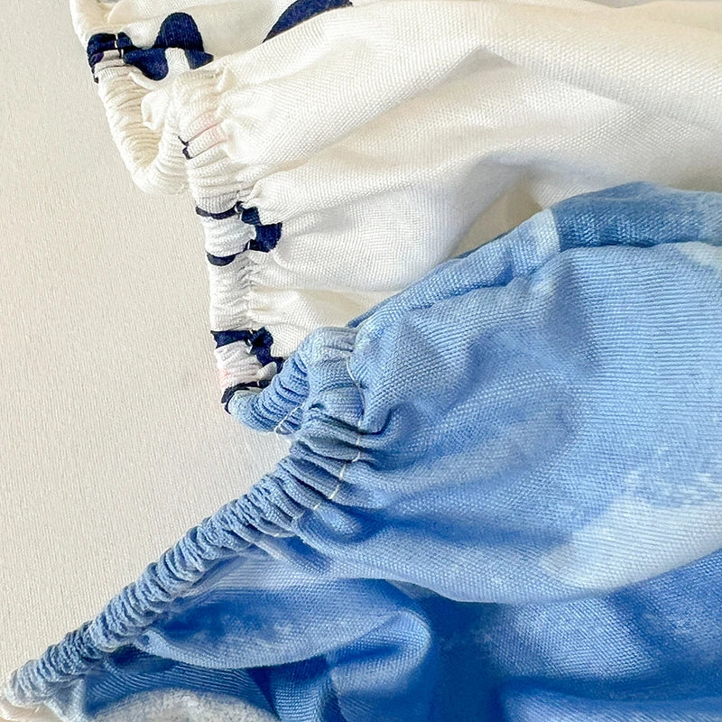 Pink Blue Kawaii Bear Polyester Bedsheet Only-Kawaii Dream