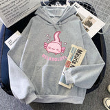 Pink Chilling Axolotl Unisex Hoodies-Kawaii Dream