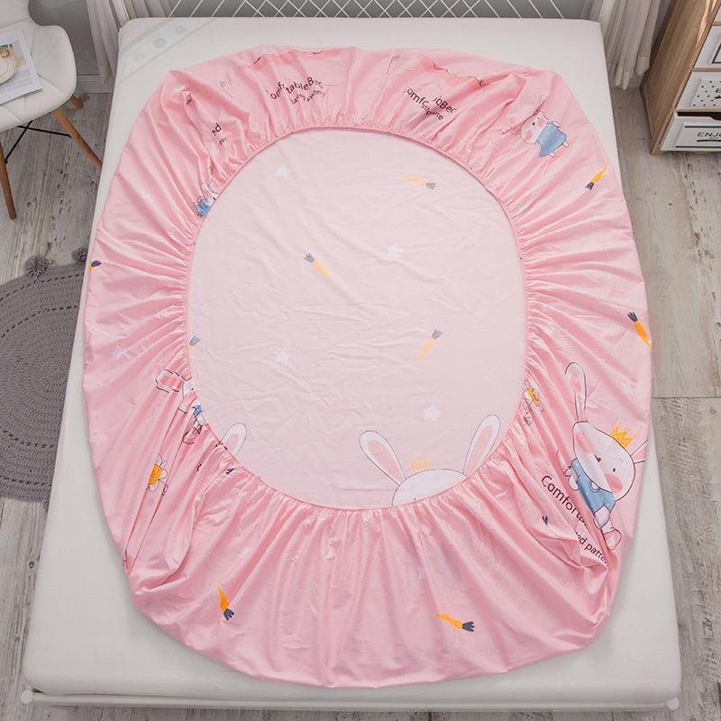 Pink Princess Bunny Fitted Bedsheet-Kawaii Dream