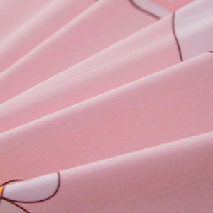 Pink Princess Bunny Fitted Bedsheet-Kawaii Dream