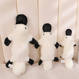 Pleep the Fluffy Brown & White Platypus Plush-Kawaii Dream