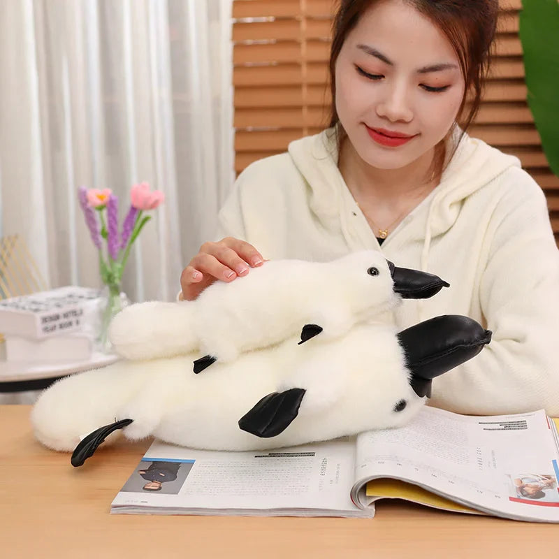 Pleep the Fluffy Brown & White Platypus Plush-Kawaii Dream