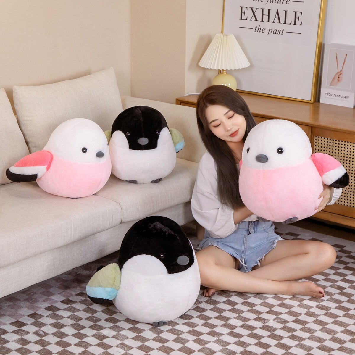 Puffy Vibrant Bird Plushies-Kawaii Dream
