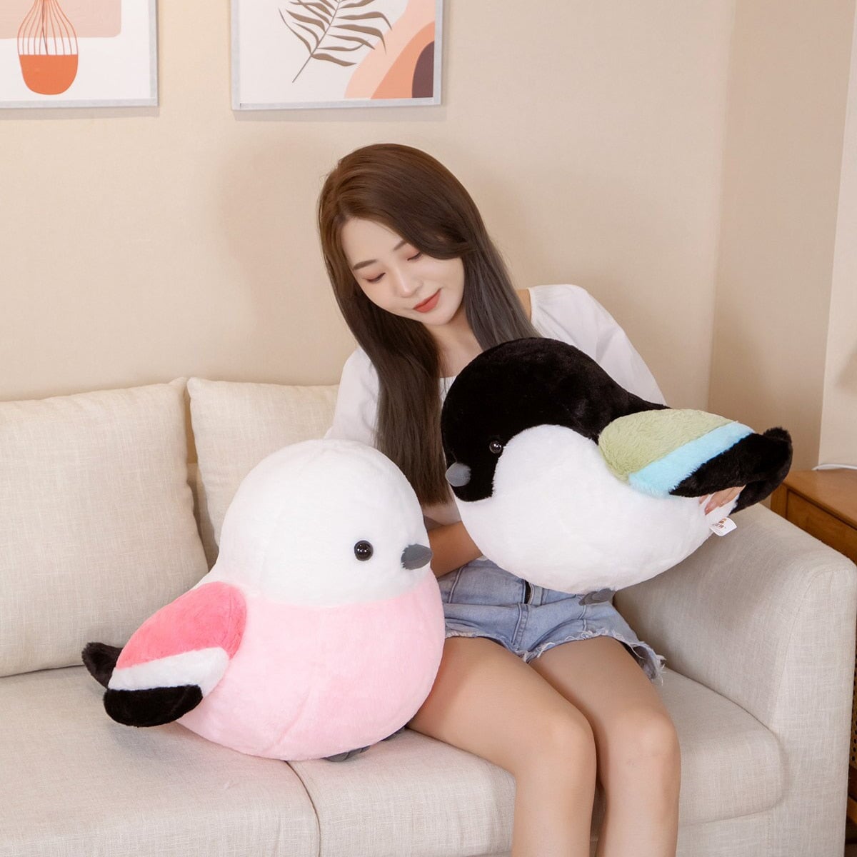Puffy Vibrant Bird Plushies-Kawaii Dream
