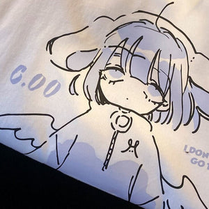 Purple Anime Angel Women's Sweatshirt-Kawaii Dream