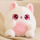 Rainbow Fluffy Cat Squad Ball Plushies-Kawaii Dream