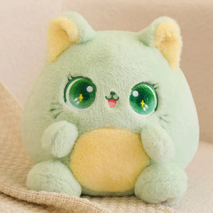 Rainbow Fluffy Cat Squad Ball Plushies-Kawaii Dream