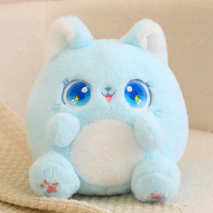 Rainbow Fluffy Cat Squad Ball Plushies-Kawaii Dream