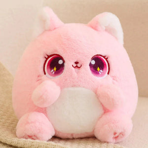 Rainbow Fluffy Cat Squad Ball Plushies-Kawaii Dream