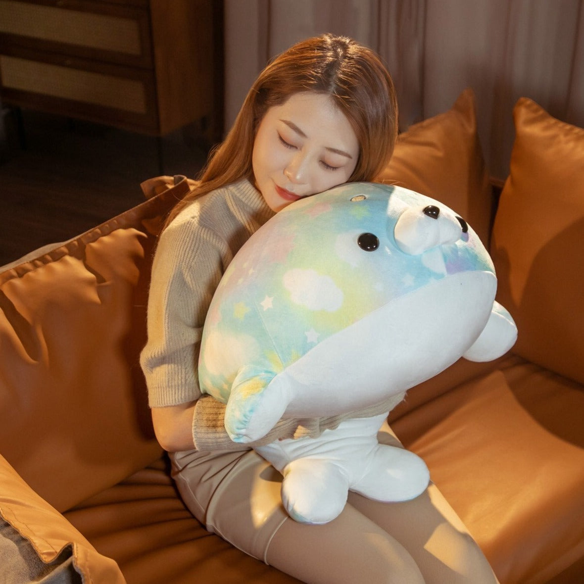 Rainbow Galaxy Seal Plushies-Kawaii Dream