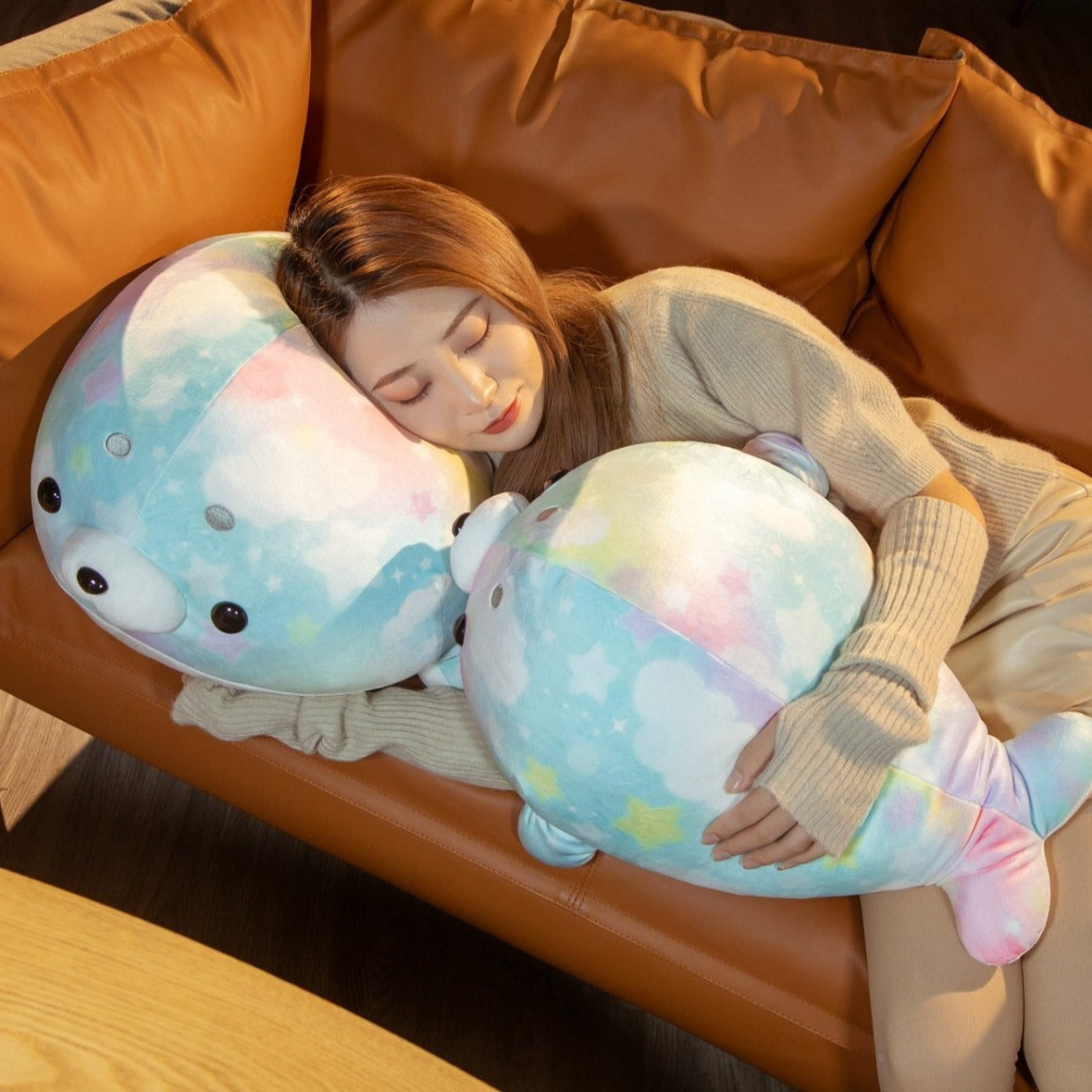 Rainbow Galaxy Seal Plushies-Kawaii Dream