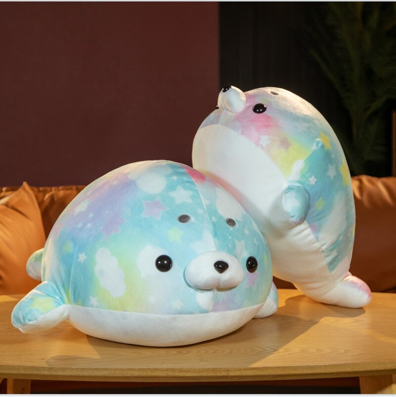 Rainbow Galaxy Seal Plushies-Kawaii Dream