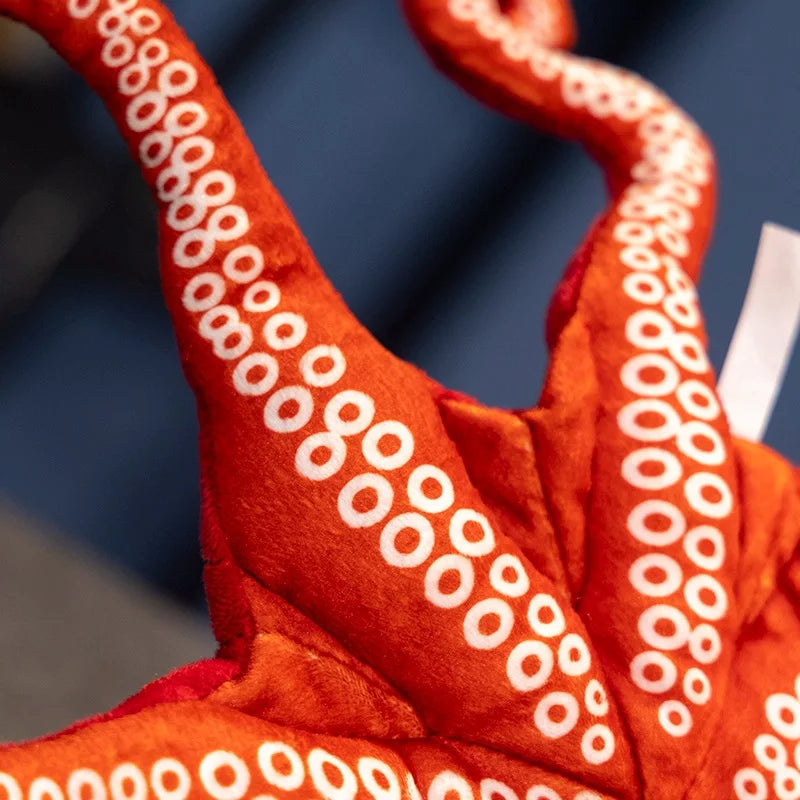 Red Life-like Octopus Plushie-Kawaii Dream