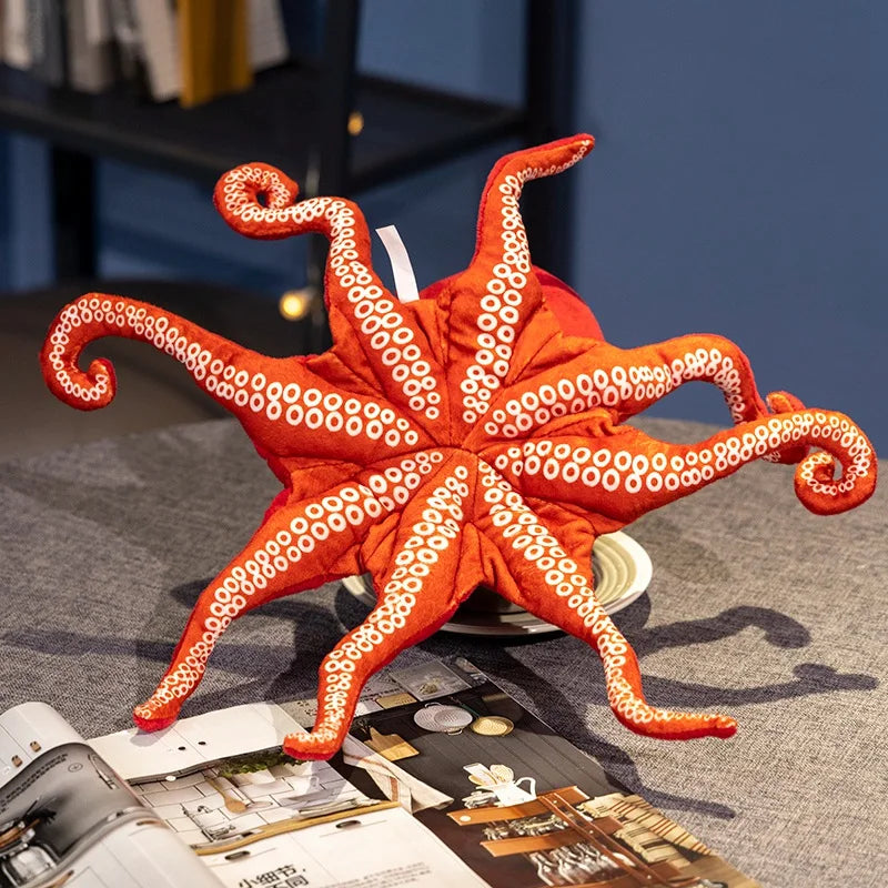 Red Life-like Octopus Plushie-Kawaii Dream
