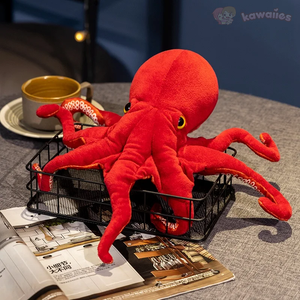 Red Life-like Octopus Plushie-Kawaii Dream