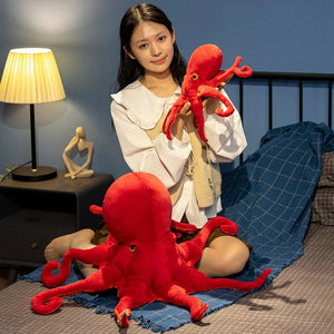 Red Life-like Octopus Plushie-Kawaii Dream