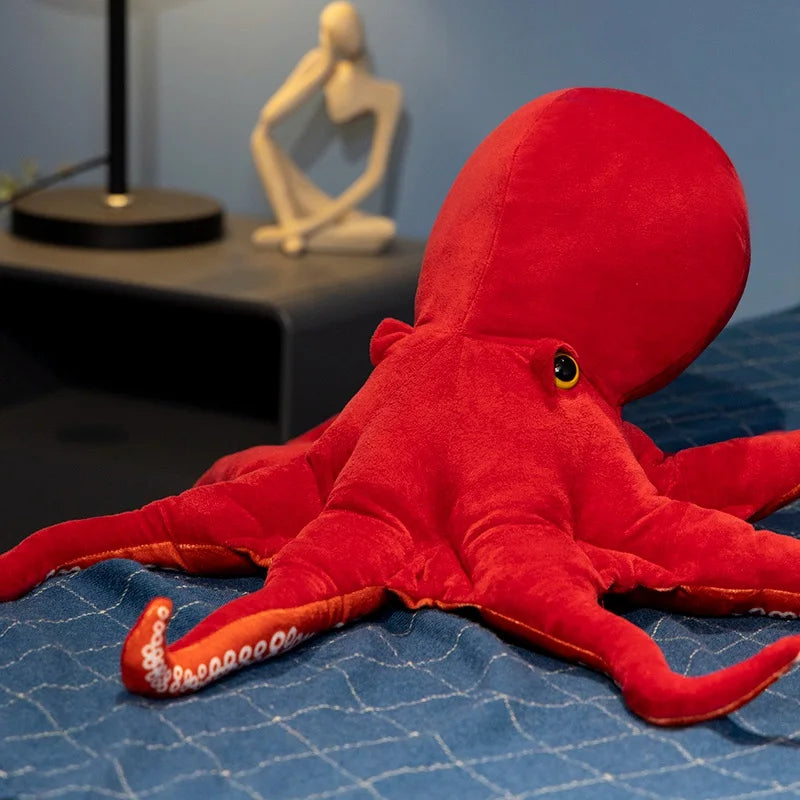 Red Life-like Octopus Plushie-Kawaii Dream