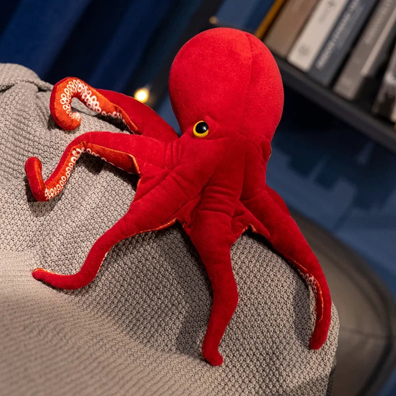 Red Life-like Octopus Plushie-Kawaii Dream
