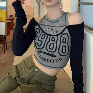 Retro 1988 Off The Shoulder Top-Kawaii Dream