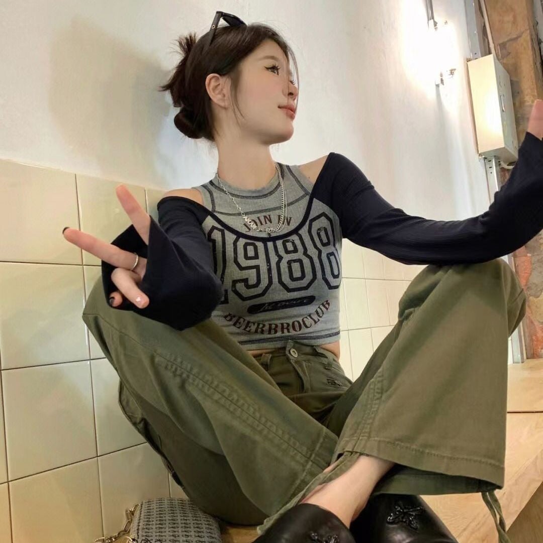 Retro 1988 Off The Shoulder Top-Kawaii Dream