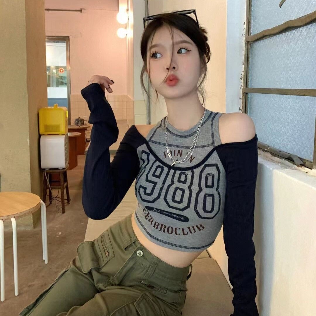 Retro 1988 Off The Shoulder Top-Kawaii Dream