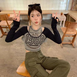 Retro 1988 Off The Shoulder Top-Kawaii Dream