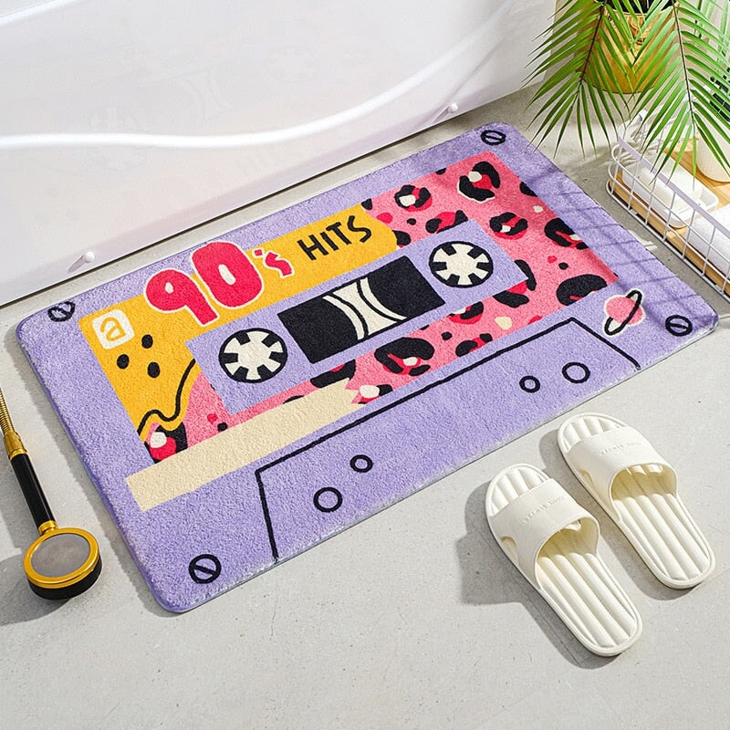 Retro Classic Cassette Music Tape Soft Bath Mat-Kawaii Dream