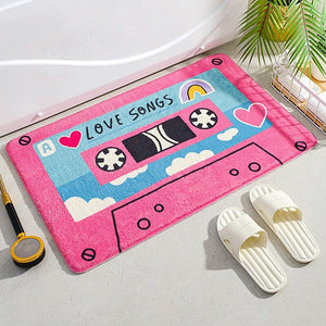 Retro Classic Cassette Music Tape Soft Bath Mat-Kawaii Dream