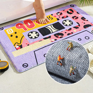 Retro Classic Cassette Music Tape Soft Bath Mat-Kawaii Dream