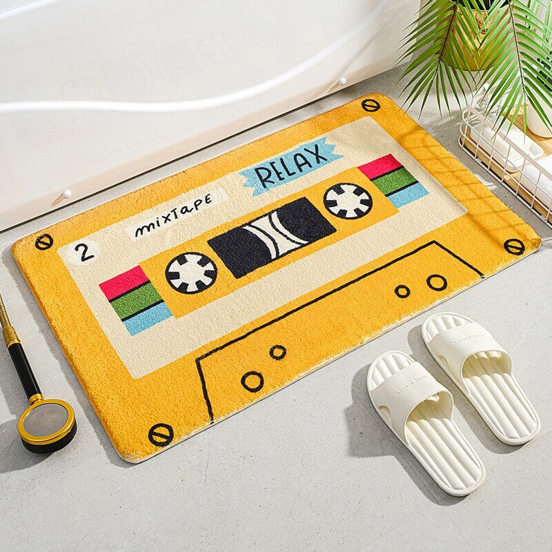 Retro Classic Cassette Music Tape Soft Bath Mat-Kawaii Dream