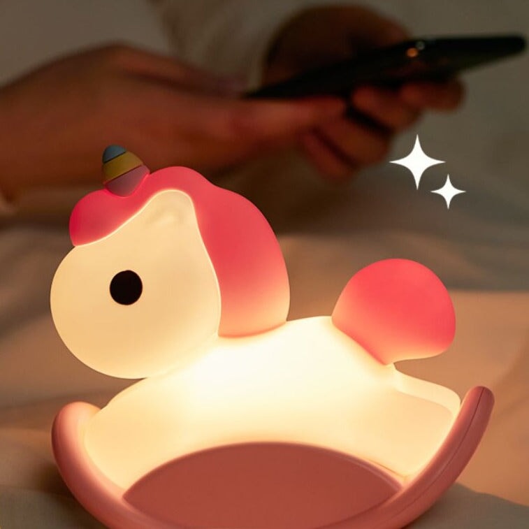 Rocking Unicorn LED Night Light-Kawaii Dream