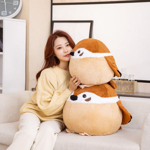 Round Chonky Sparrow Raven Crow Bird Plushies-Kawaii Dream