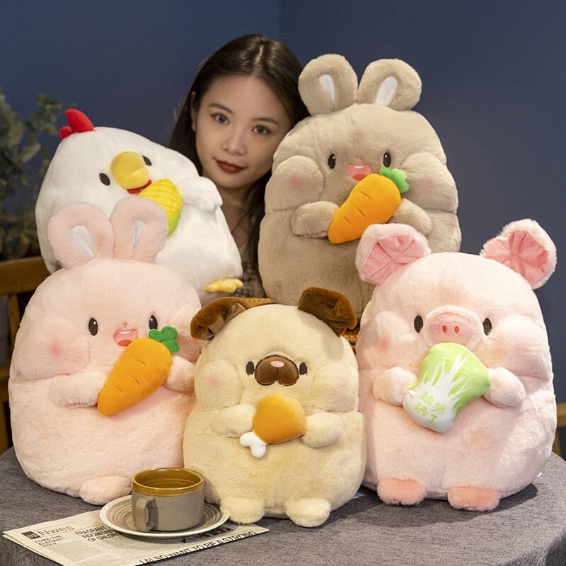 Round Fluffy Chonky Squad Plushies-Kawaii Dream