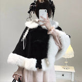 Kawaii Bunny Ears Bow Cloak Coat