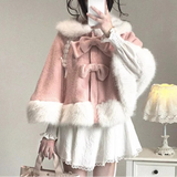 Kawaii Bunny Ears Bow Cloak Coat