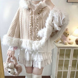 Sweet Lolita Plush Poncho Coat