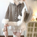 Sweet Lolita Plush Poncho Coat