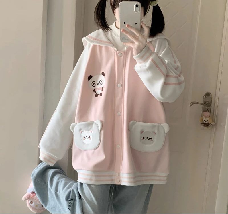 Sweet Bear Sailor Collar Lolita Jacket