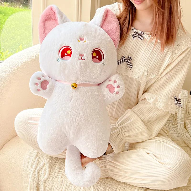 Sailor Moon Fluffy Black White Cat Plushies-Kawaii Dream