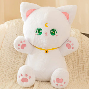 Sailor Moon Fluffy Black White Cat Plushies-Kawaii Dream