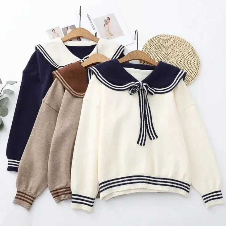 Sailor Moon Inspired Collar Long Sleeve Cardigan-Kawaii Dream