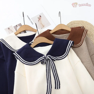 Sailor Moon Inspired Collar Long Sleeve Cardigan-Kawaii Dream