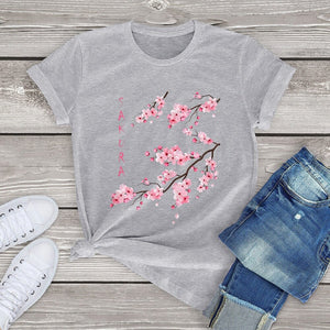 Sakura Cherry Blossom Tee-Kawaii Dream