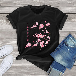Sakura Cherry Blossom Tee-Kawaii Dream