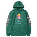 Sakura Flamingo Sunset Unisex Hoodie-Kawaii Dream