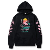 Sakura Flamingo Sunset Unisex Hoodie-Kawaii Dream