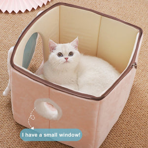 Sakura Temple Pink Green Shrine Cat Dog Bed Hideout House-Kawaii Dream
