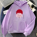 Sakura Tree Blood Red Moon Unisex Hoodie-Kawaii Dream
