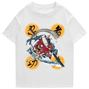 Samurai Cat Water Breathing Form Unisex Tee-Kawaii Dream