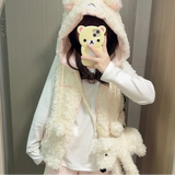 Kawaii Bear Ears Hooded Padded Vest